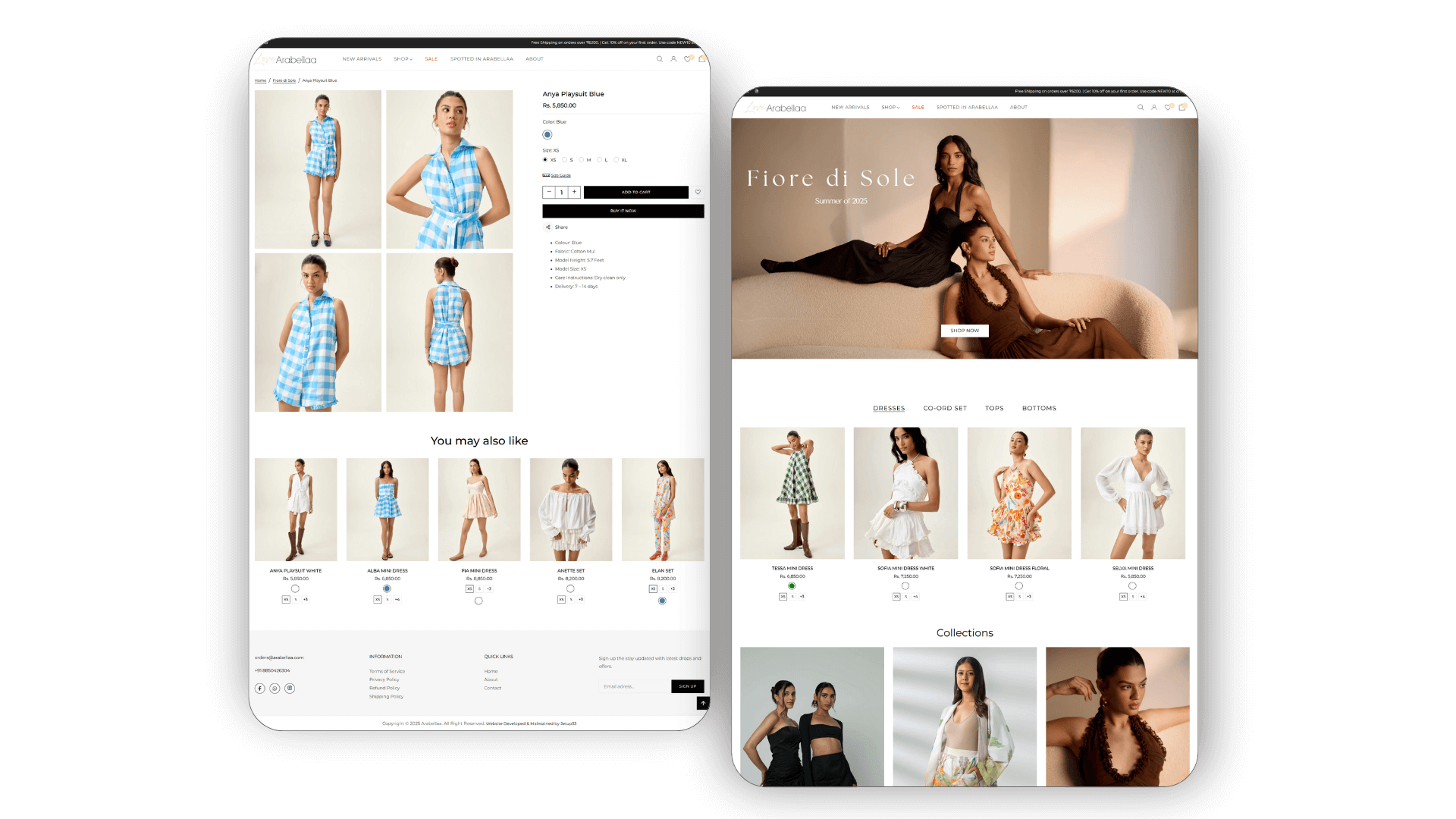 Shopify Website Development - Arabellaa