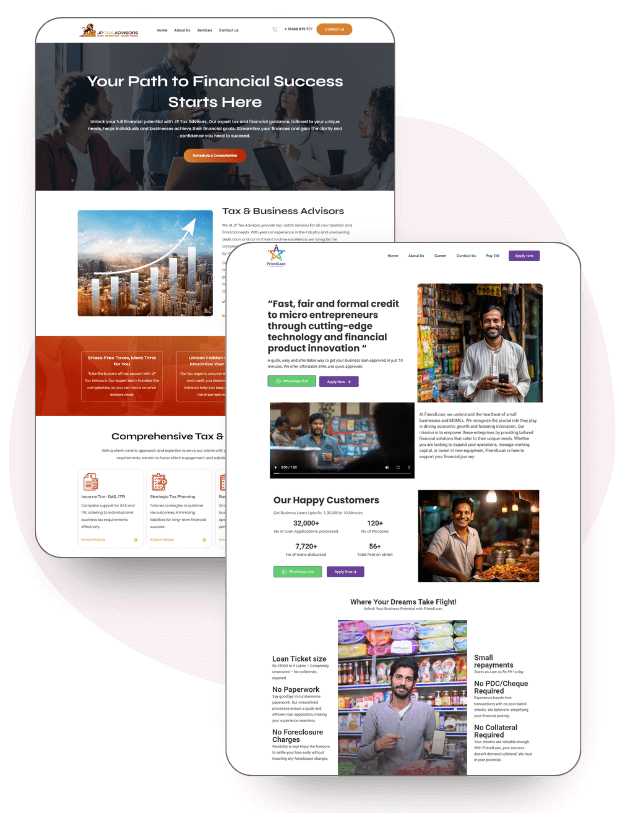 WordPress fintech website development